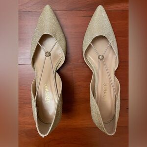 J renee gold shoes for special occasion.
